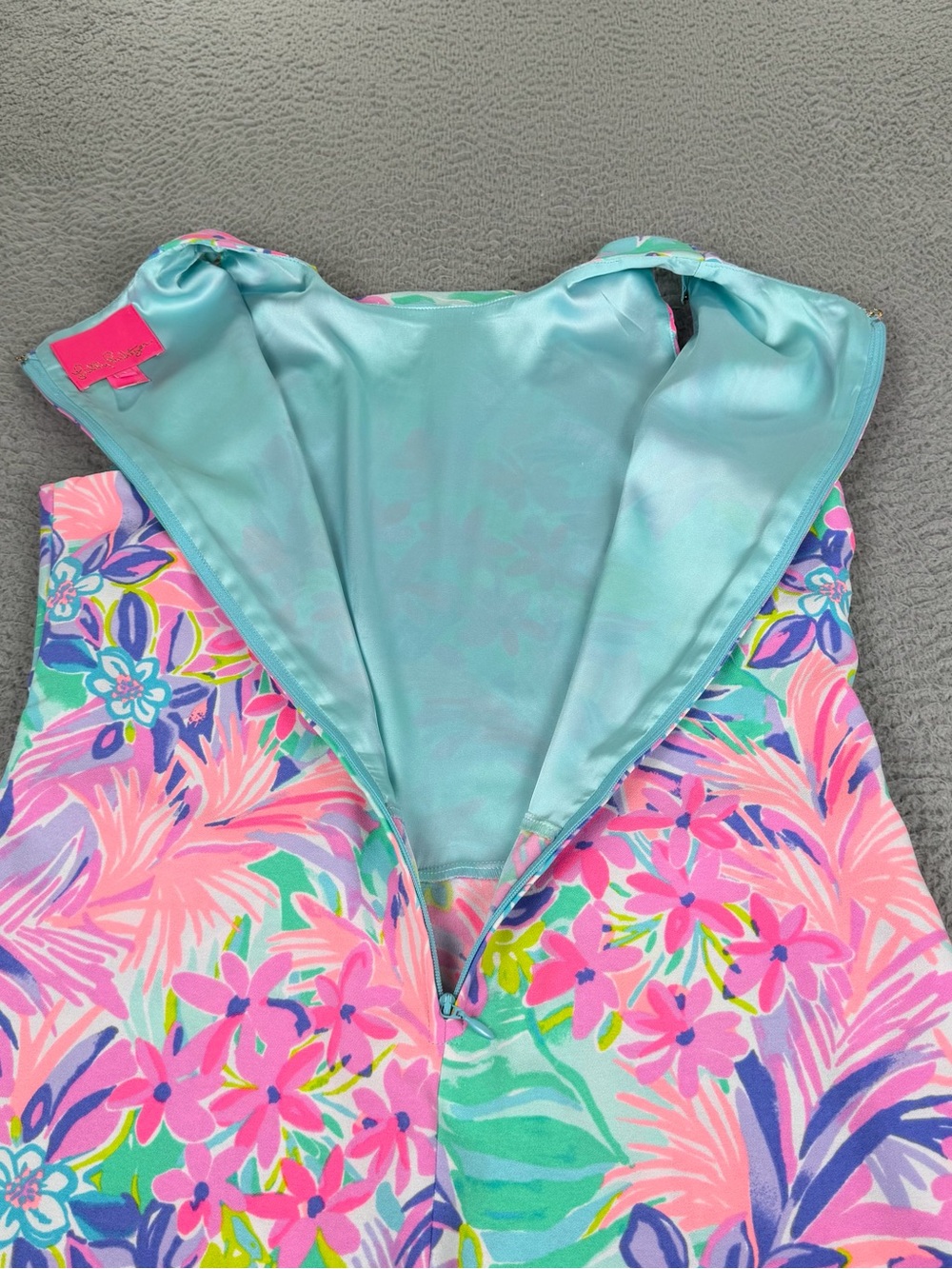 Lilly Pulitzer Adalina Romper Dress Womens 6 Multicolor Floral Preppy Casual - Picture 10 of 12